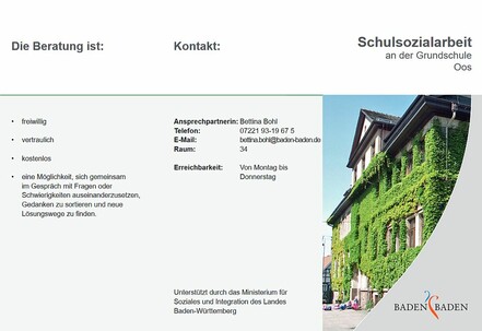 öffnet den Flyer der Schulsozialarbeiterin